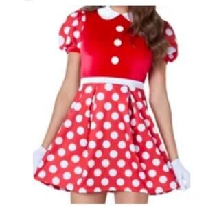 Disney Mickey & Friends costume Minnie Mouse Dress Womens Small 1767